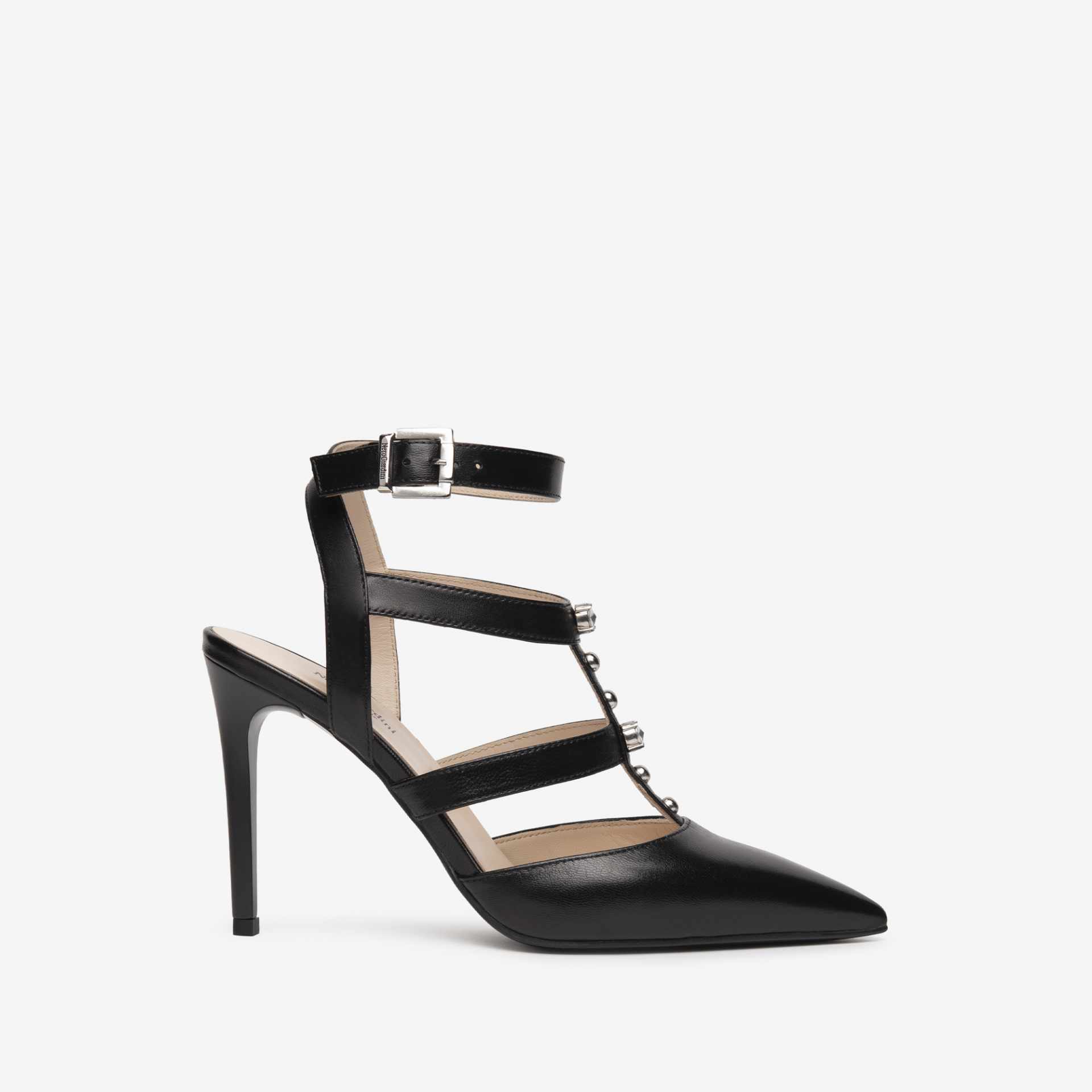 chanel black leather sandals