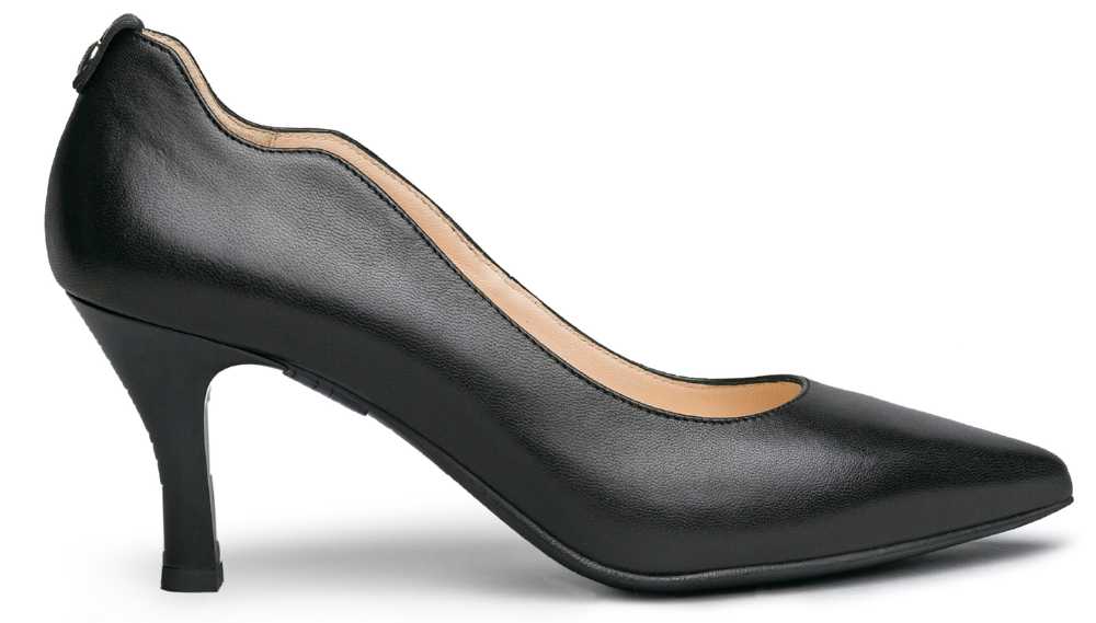 Scarpa con tacco largo Nero Giardini da donna nera