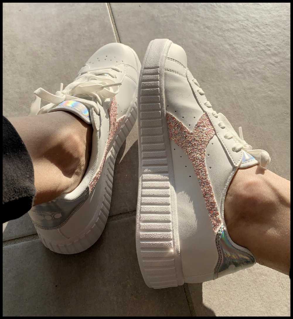 Sneakers Diadora Bianca Stringate Donna